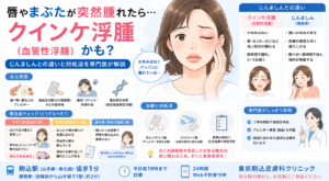 投稿についてもっと詳しく 唇やまぶたが突然腫れたら「クインケ浮腫」かも？じんましんとの違いと対処法を専門医が解説