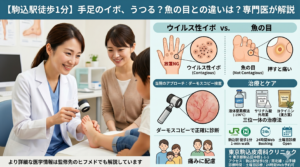 投稿についてもっと詳しく 手足のイボはうつる？魚の目との違いや痛みに配慮した皮膚科治療を専門医が解説