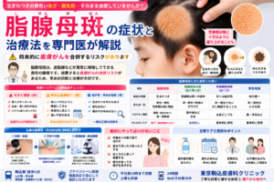 投稿についてもっと詳しく 頭や顔の黄色いあざ・盛り上がりは「脂腺母斑」？皮膚がんのリスクと治療法を専門医が解説