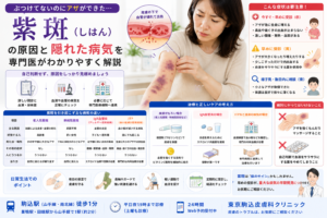 投稿についてもっと詳しく ぶつけてないのにアザができた…「紫斑」の原因と隠れた病気を専門医が解説