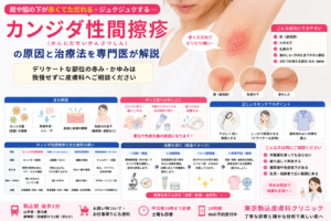 投稿についてもっと詳しく 股や脇の下が赤くてただれる…「カンジダ性間擦疹」の原因と治療法を専門医が解説
