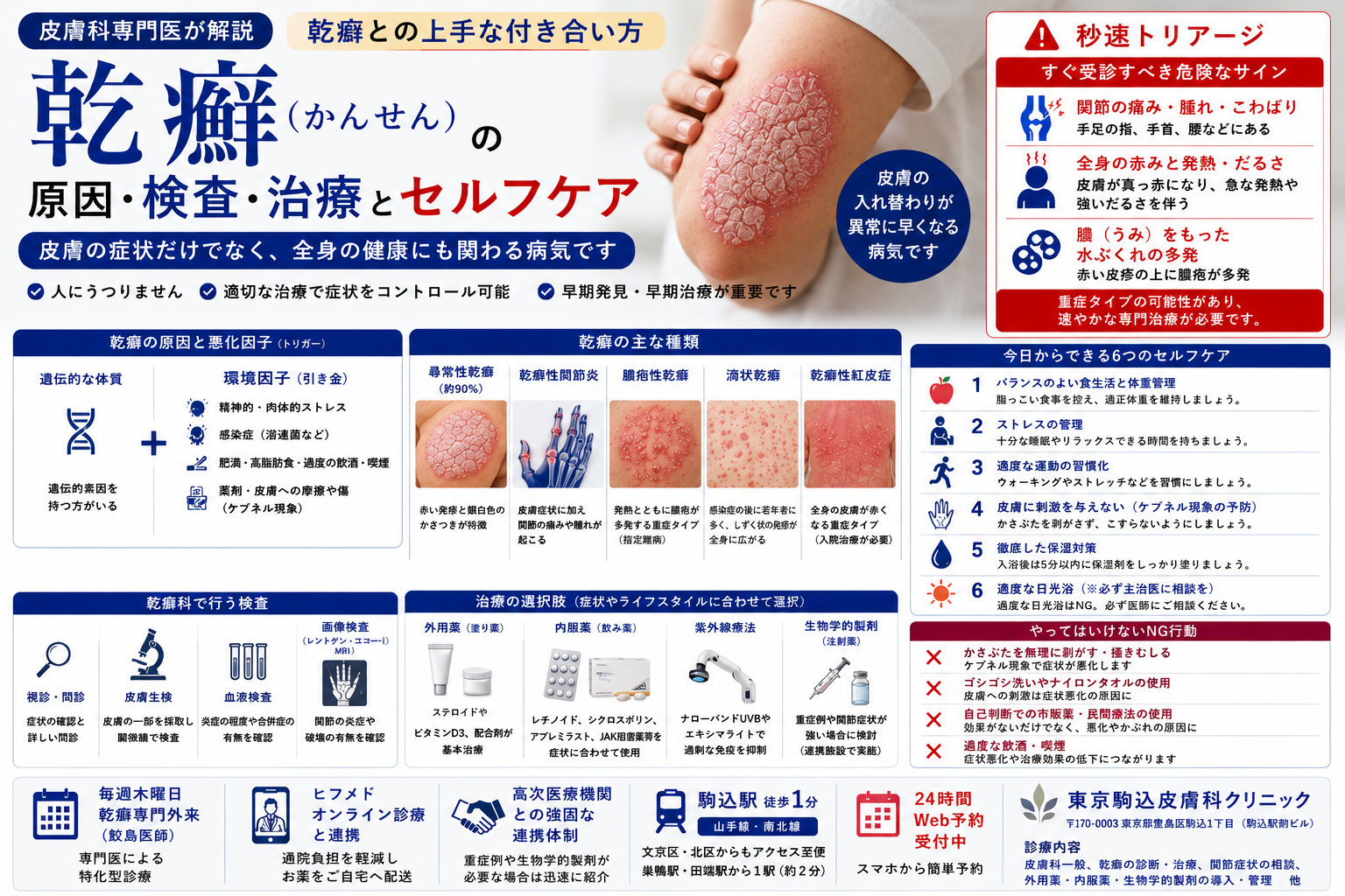 乾癬との上手な付き合い方｜皮膚科専門医が教える6つのセルフケアとNG行動