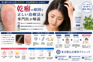 投稿についてもっと詳しく 皮膚の赤い盛り上がりと白いカサカサは「乾癬」？原因と正しい治療法を専門医が解説