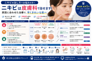 投稿についてもっと詳しく ニキビの治し方｜早く治す方法・市販薬と皮膚科の違いを皮膚科専門医が解説