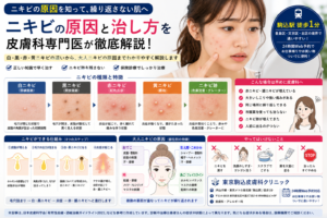 投稿についてもっと詳しく ニキビの原因は？白・黒・赤・黄ニキビの違いと大人ニキビの原因を皮膚科専門医が解説